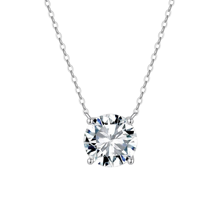 Collar Dancing Diamond de Anabellé Jewerly con diamante redondo en plata de ley 925