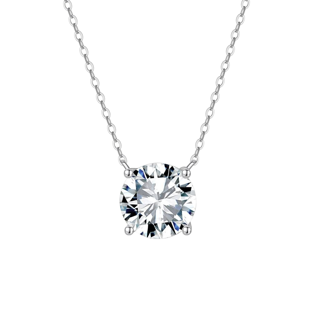 Collar Dancing Diamond de Anabellé Jewerly con diamante redondo en plata de ley 925