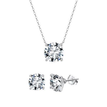 Collar Dancing Diamond de Anabellé Jewerly con diamante redondo en plata de ley 925